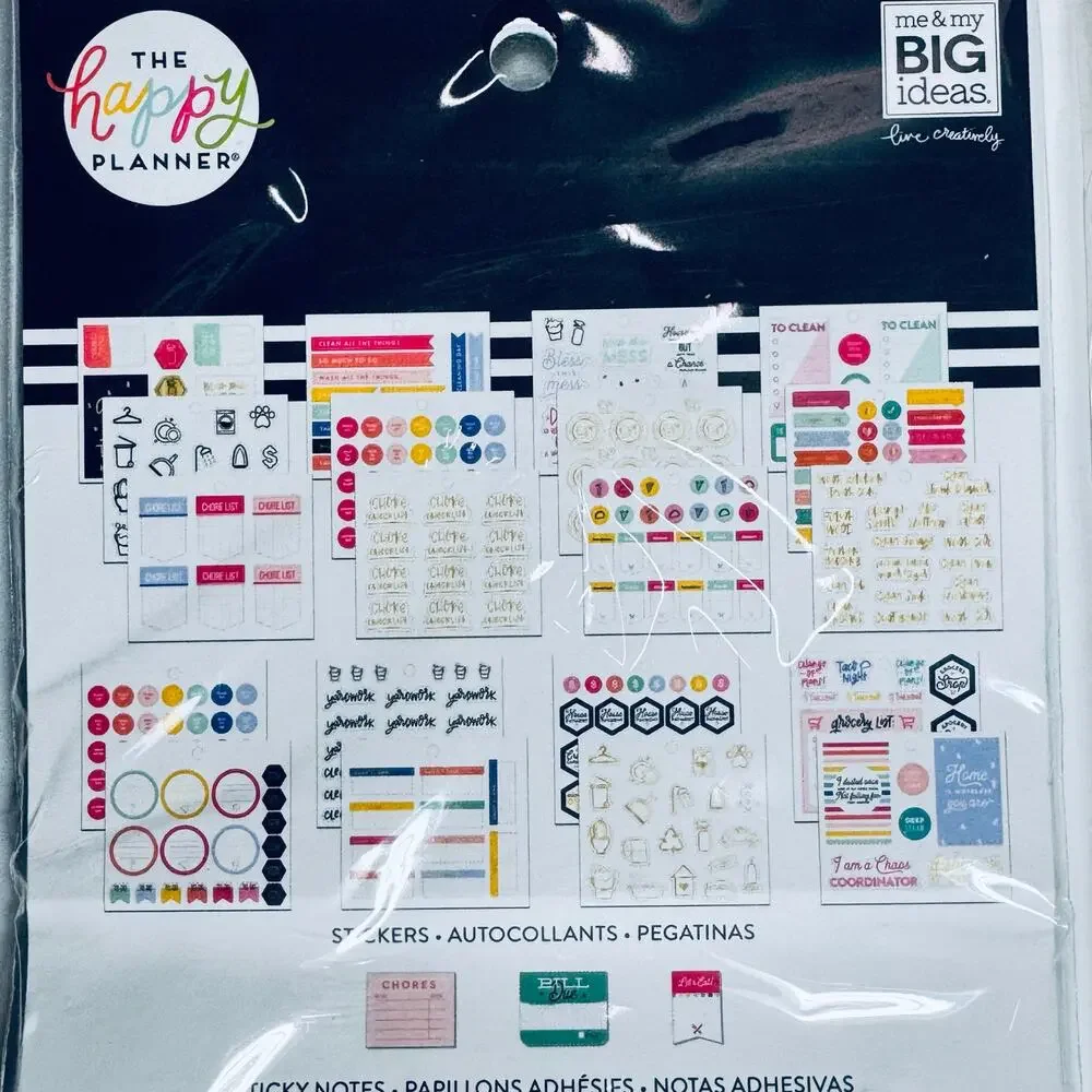 2 Happy Planner Multi Accessory Packs Household & Planner Girl Bundle NEW